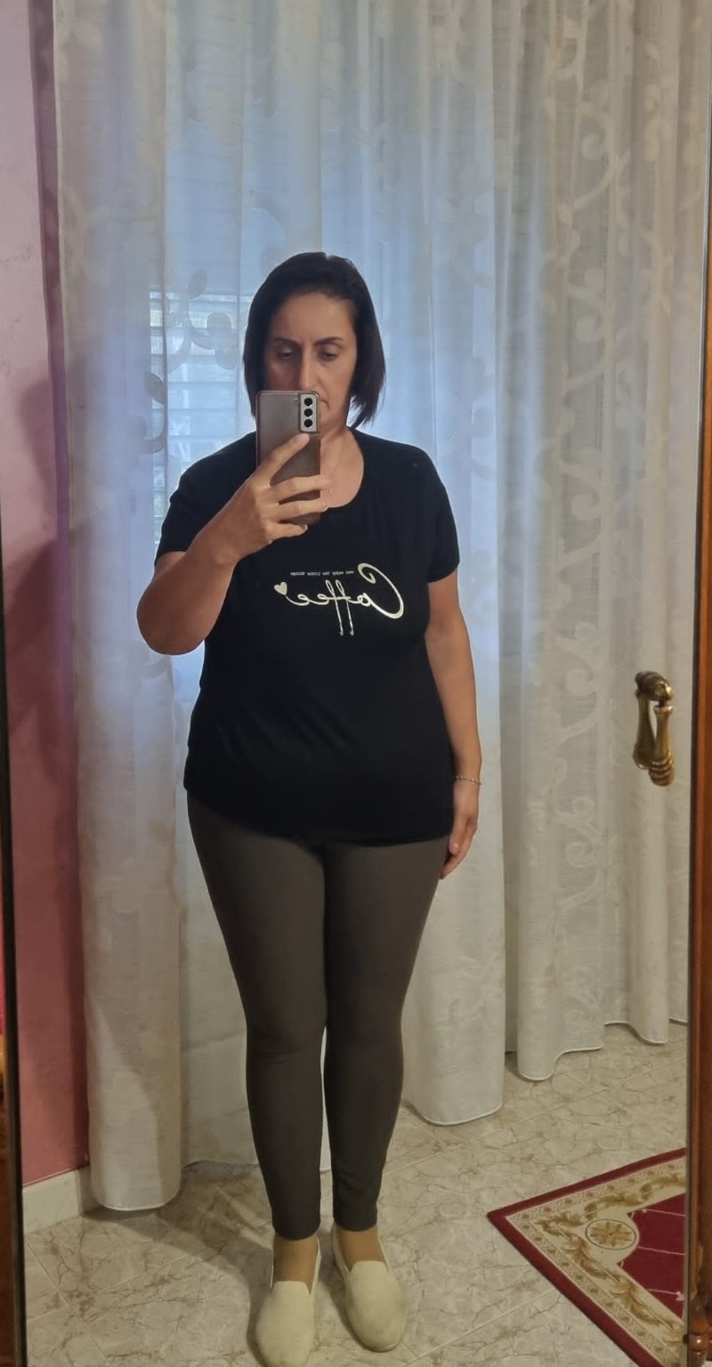 Patrizia all’inizio del percorso nutrizionale